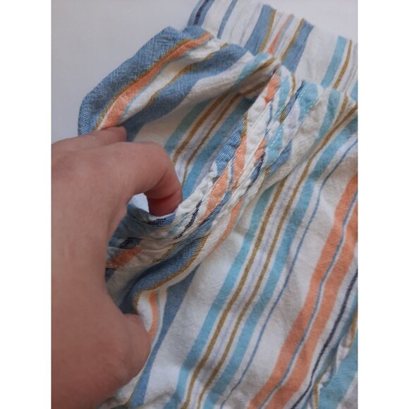 Briggs New York Multicolor Striped High Waist Shorts - Picture 3 of 9